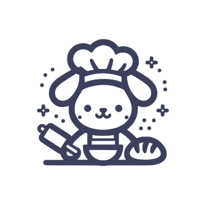 Rabbit Chef Hat Logo #3D405B