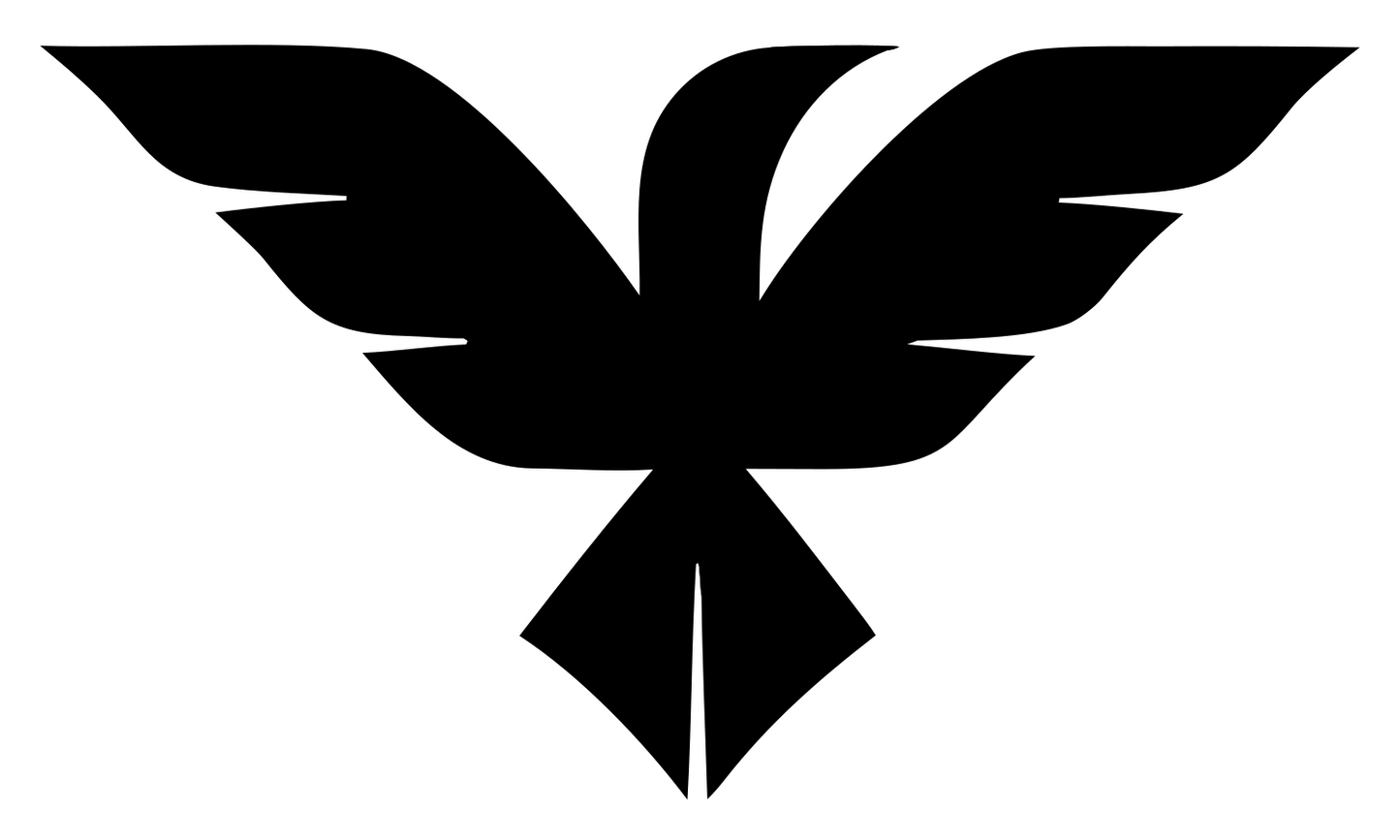 Bold Eagle Dive Mark #ffffff/#000000