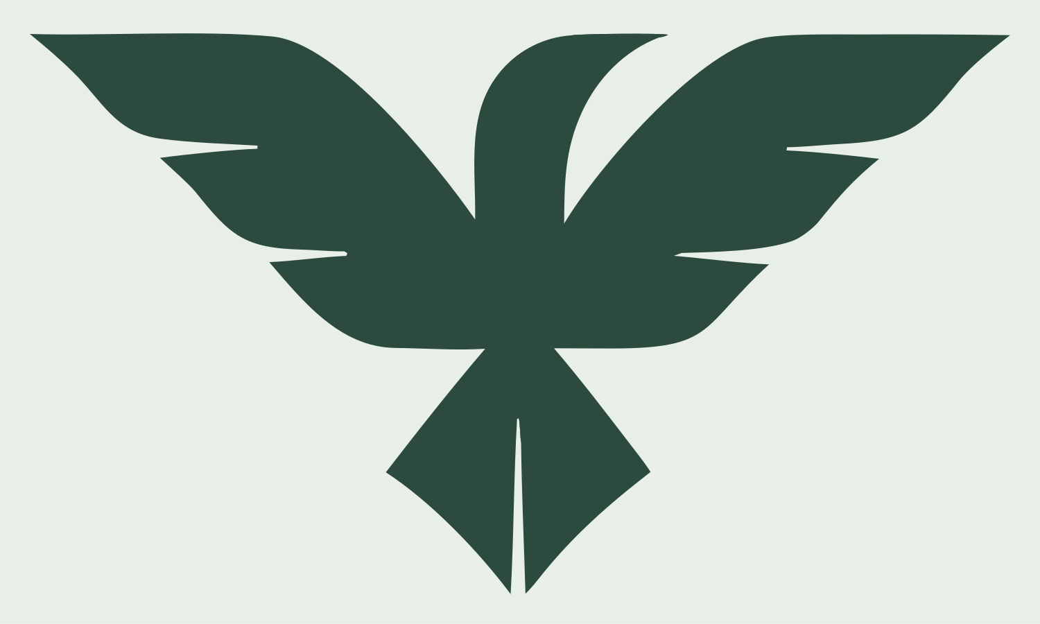 Bold Eagle Dive Mark #e8efe9/#2d4a3e