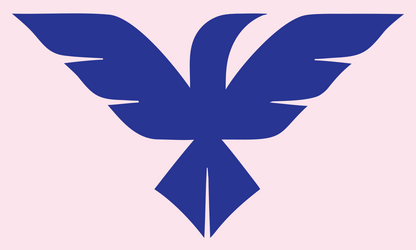 Bold Eagle Dive Mark #fce4ec/#283593