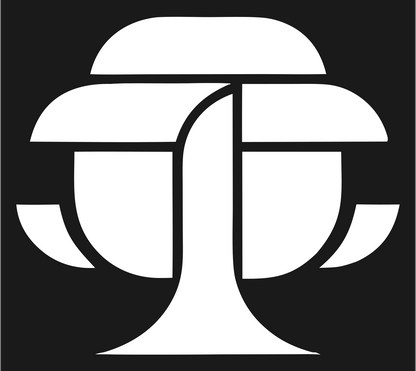 Bold Canopy Tree Emblem #1a1a1a/#ffffff