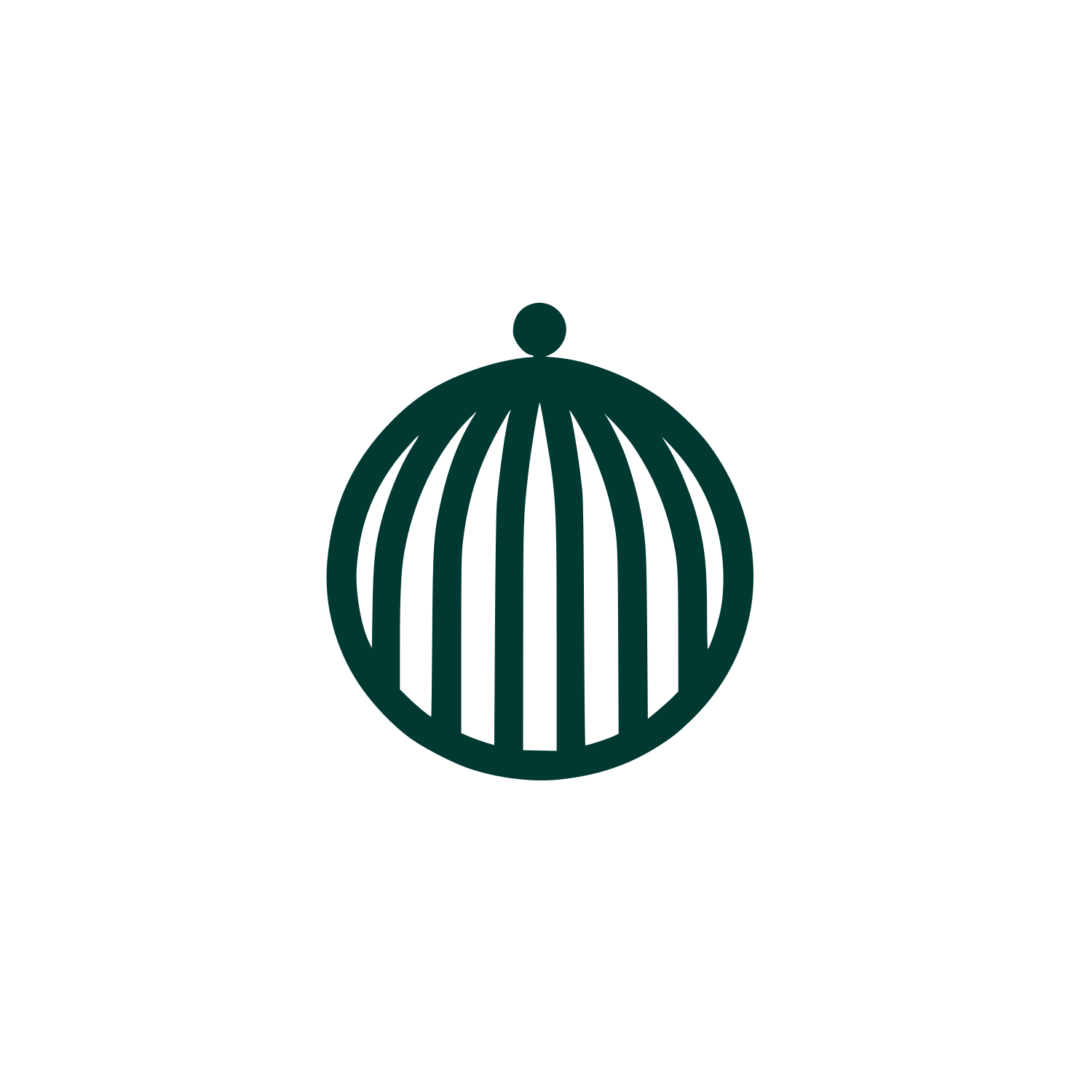 Black Cage Logo #003932