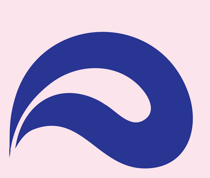 Curl Wave Sushi Mark #fce4ec/#283593