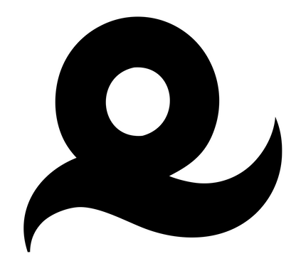 Bold Ring Tail Sushi Mark #ffffff/#000000