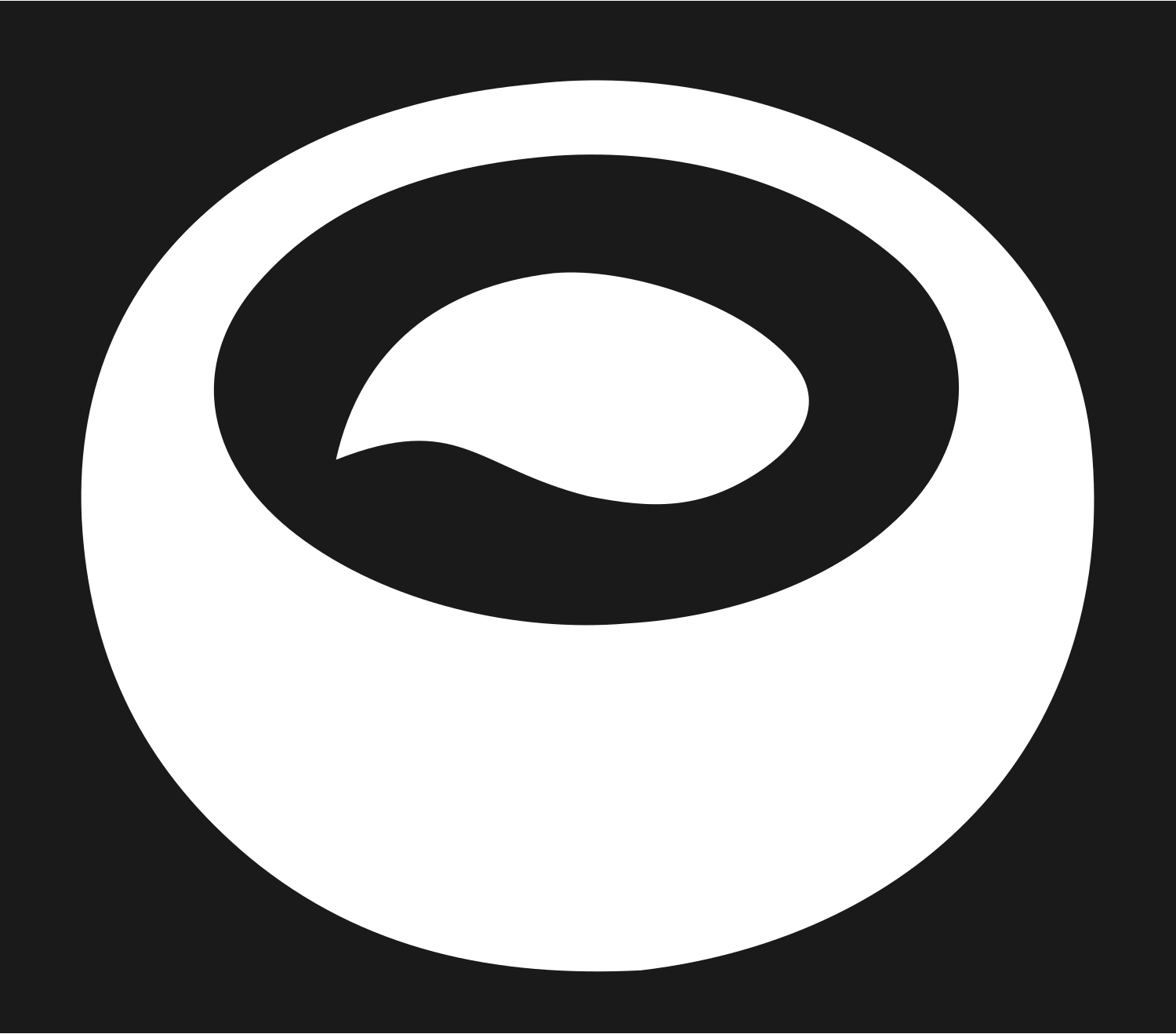 Bold Donut Ring Sushi Icon #1a1a1a/#ffffff