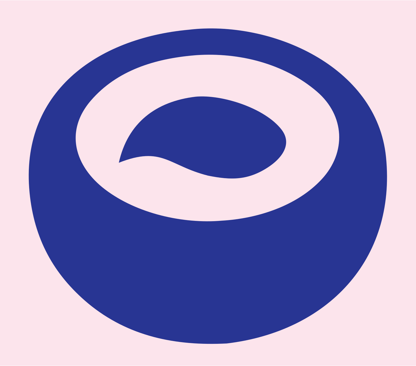 Bold Donut Ring Sushi Icon #fce4ec/#283593