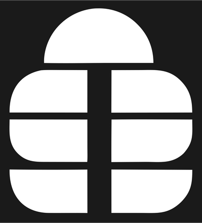 Chunky Grid Globe Mark #1a1a1a/#ffffff