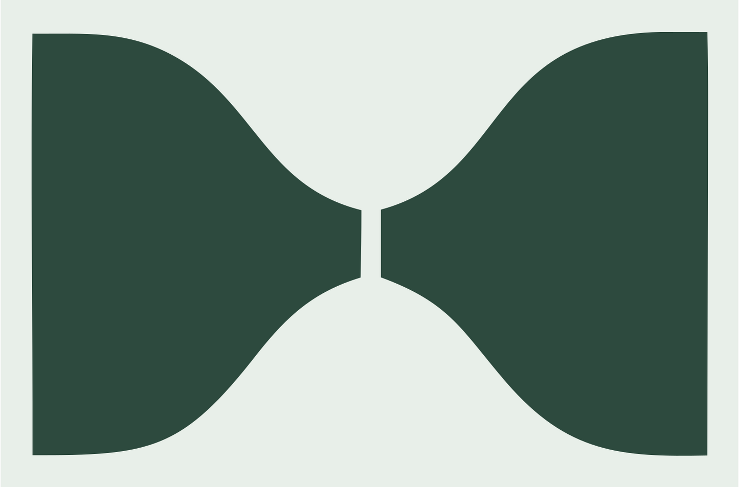Bold Bow Tie Sushi Mark #e8efe9/#2d4a3e