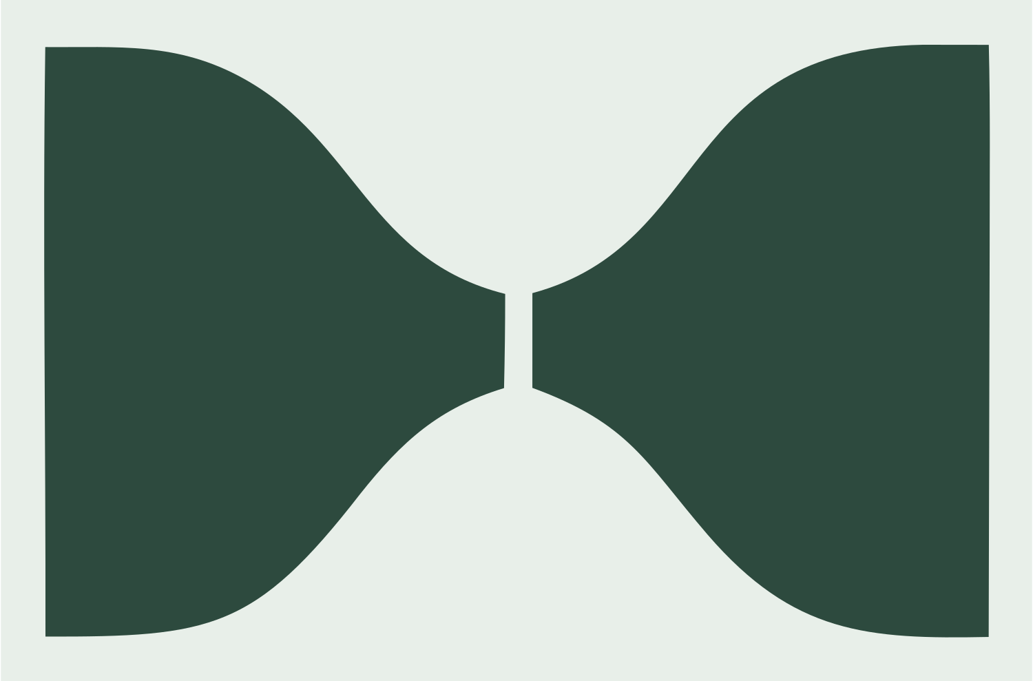 Bold Bow Tie Sushi Mark #e8efe9/#2d4a3e