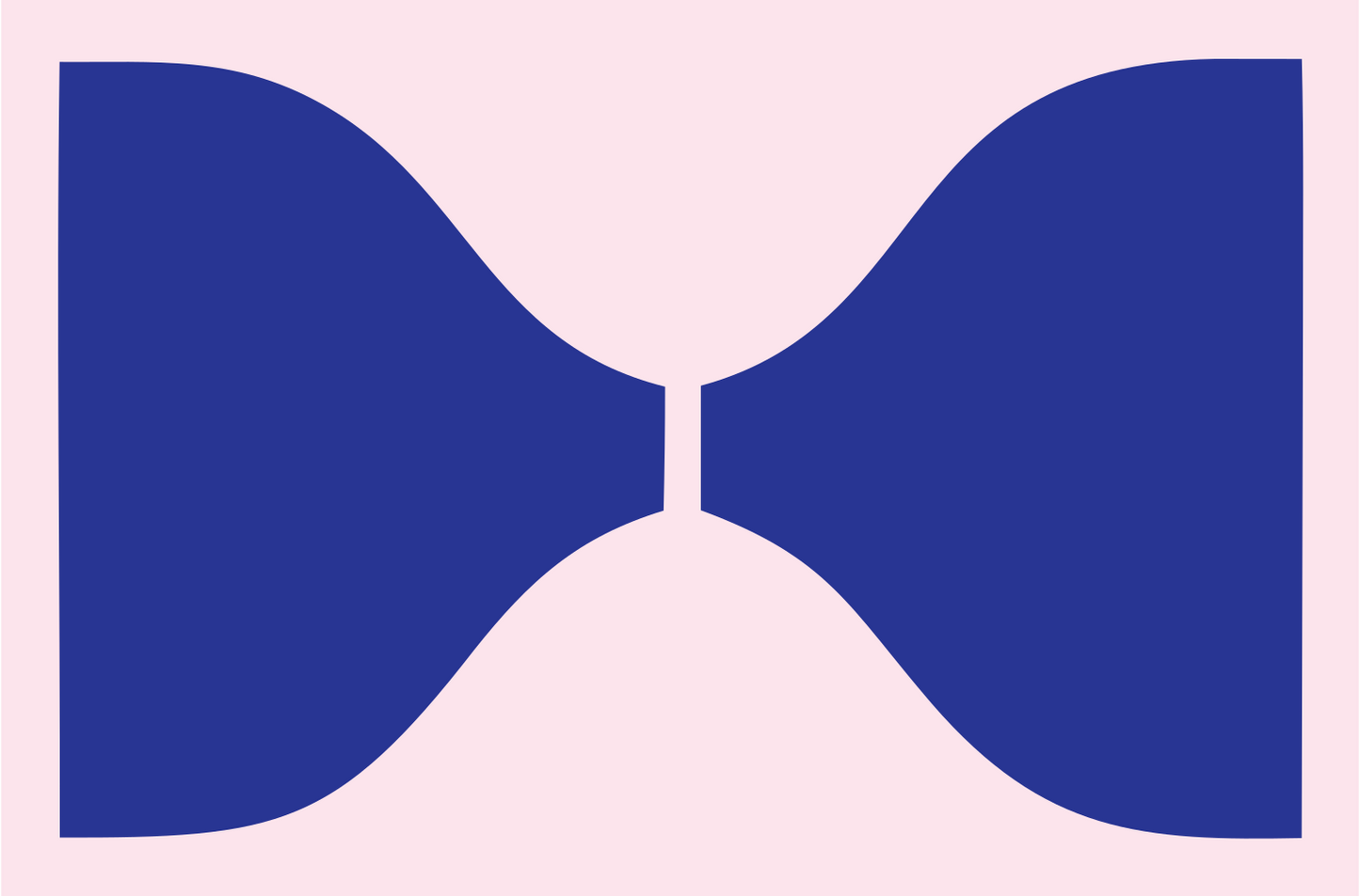 Bold Bow Tie Sushi Mark #fce4ec/#283593