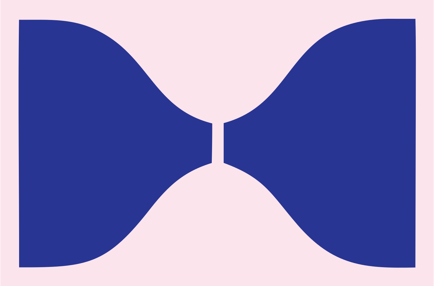 Bold Bow Tie Sushi Mark #fce4ec/#283593