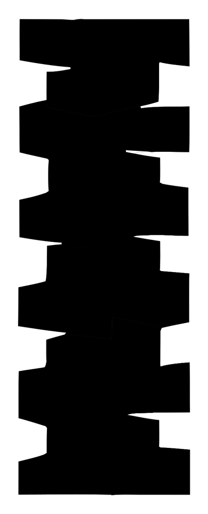 Blocky Column Stack Emblem #ffffff/#000000