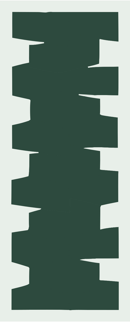 Blocky Column Stack Emblem #e8efe9/#2d4a3e