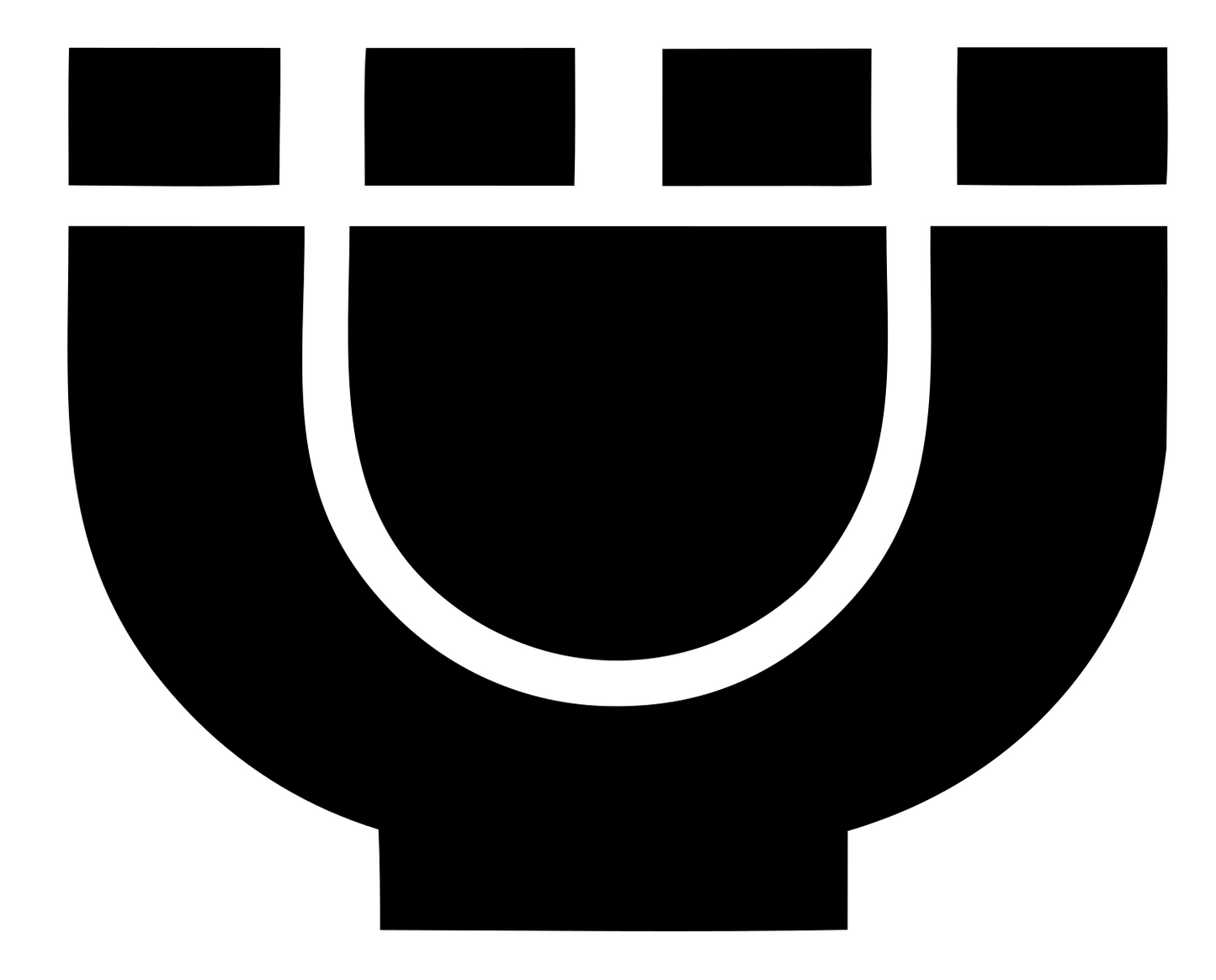 Bold Magnet Bowl Emblem #ffffff/#000000