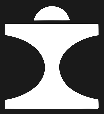 Bold Anvil Dome Crest #1a1a1a/#ffffff