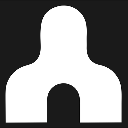 Minimalist Anvil Cutout Logo #1a1a1a/#ffffff