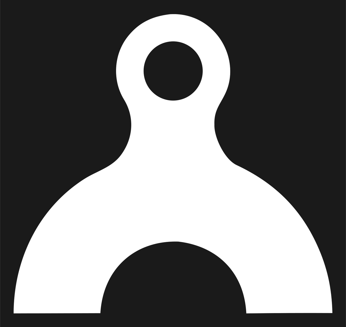 Bold Anvil Ring Top Logo #1a1a1a/#ffffff