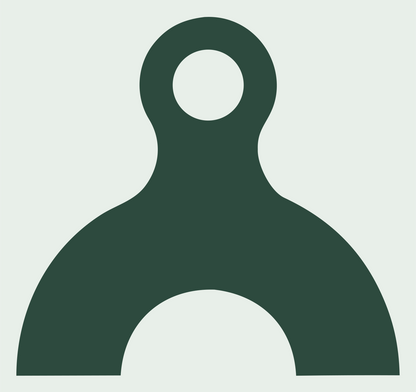 Bold Anvil Ring Top Logo #e8efe9/#2d4a3e
