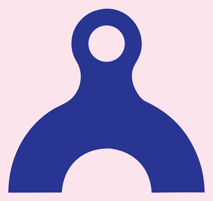Bold Anvil Ring Top Logo #fce4ec/#283593