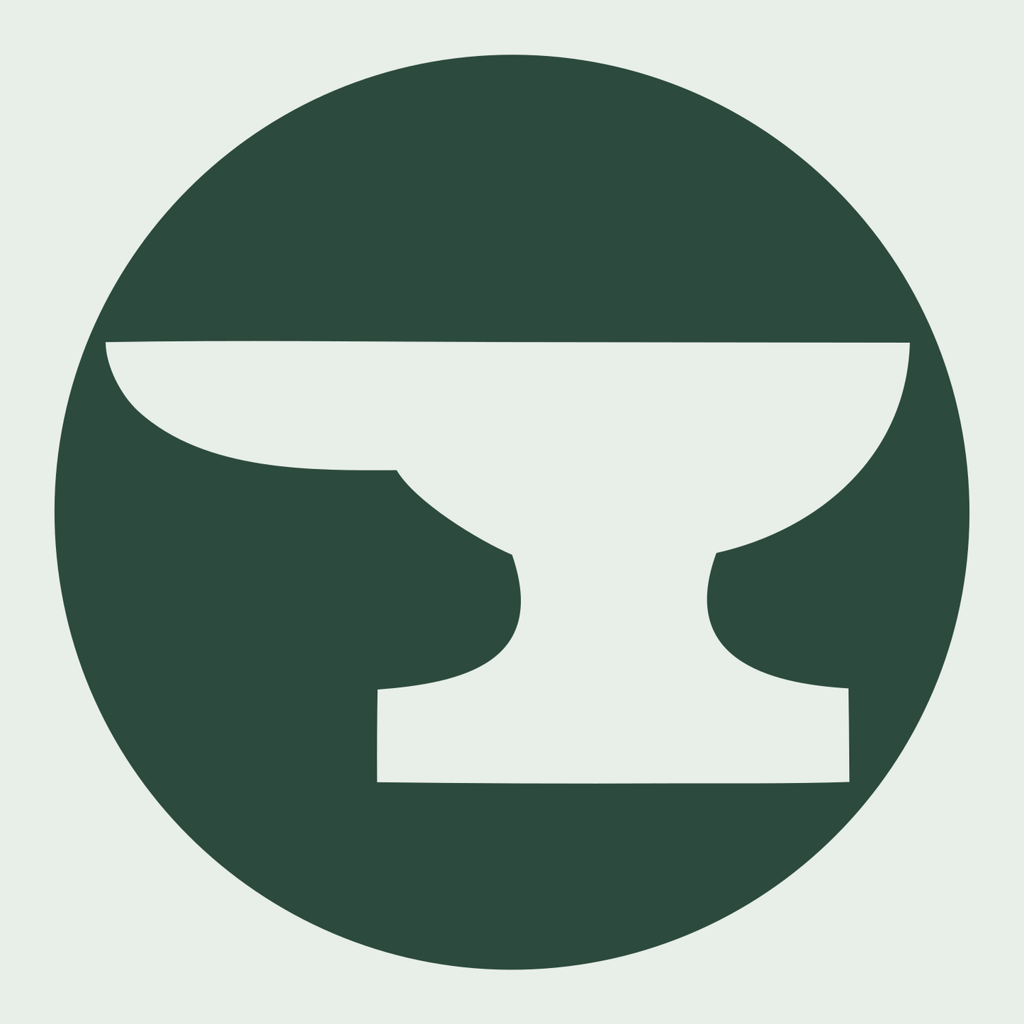 Anvil Circle Badge #e8efe9/#2d4a3e