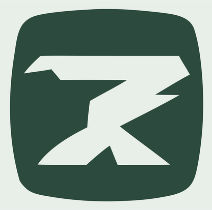 Negative Space Anvil App Icon #e8efe9/#2d4a3e