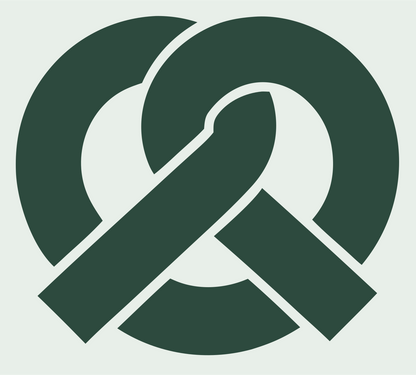 Geometric Pretzel Knot Icon #e8efe9/#2d4a3e