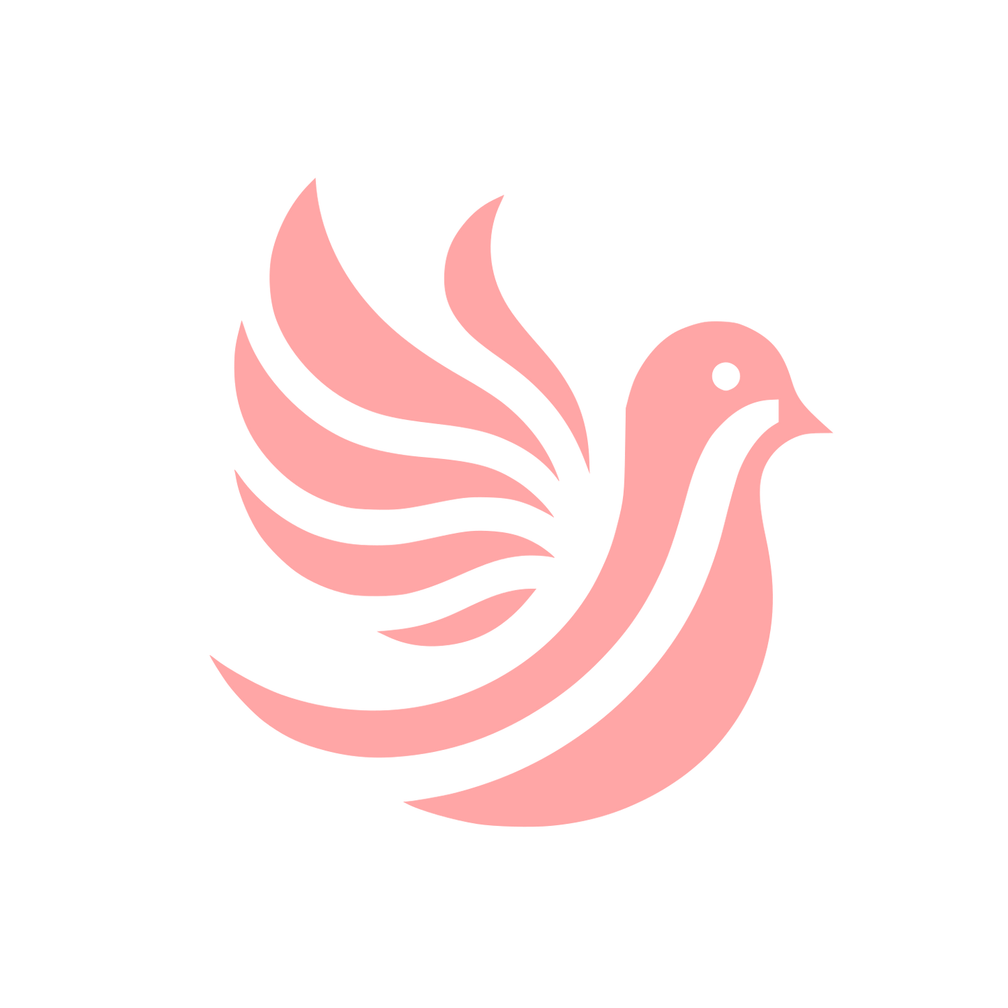 Bird Silhouette Logo #ffa6a6