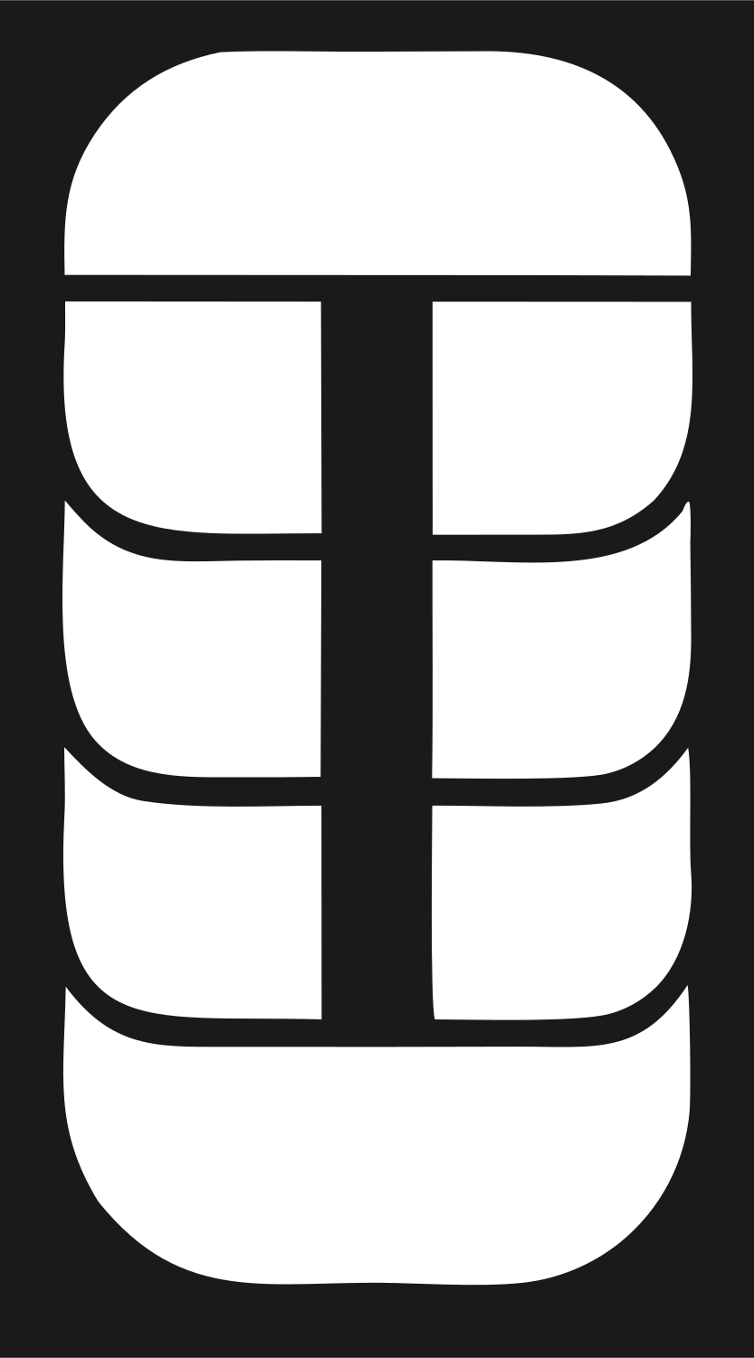 Bold Pretzel Stack Badge #1a1a1a/#ffffff