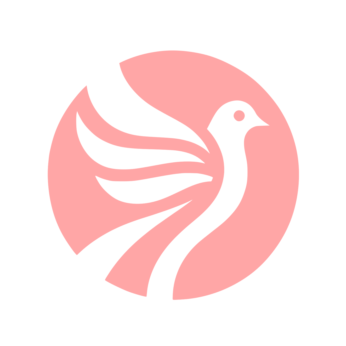 Bird Silhouette Logo #ffa6a6
