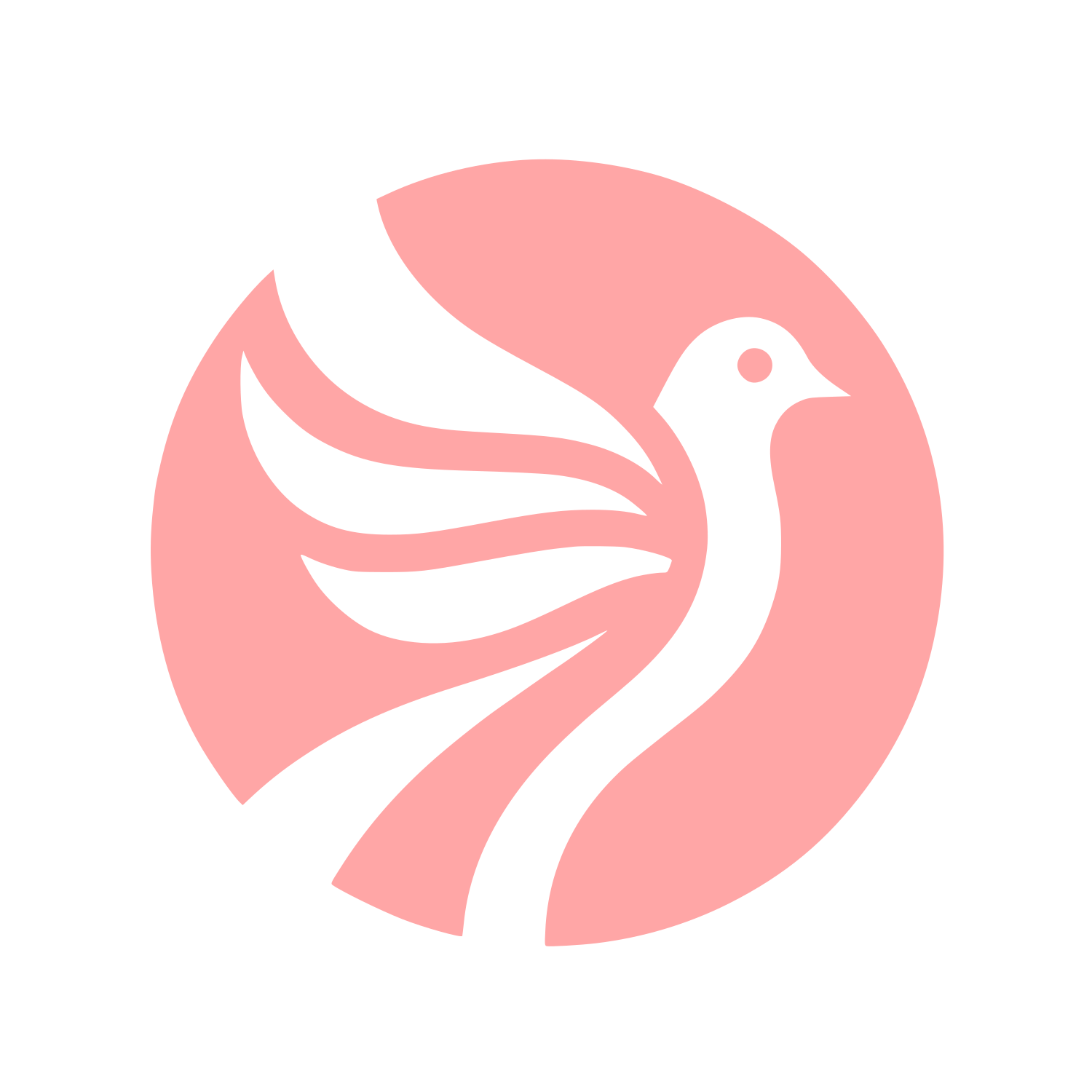 Bird Silhouette Logo #ffa6a6