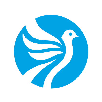 Bird Silhouette Logo #00a3e4