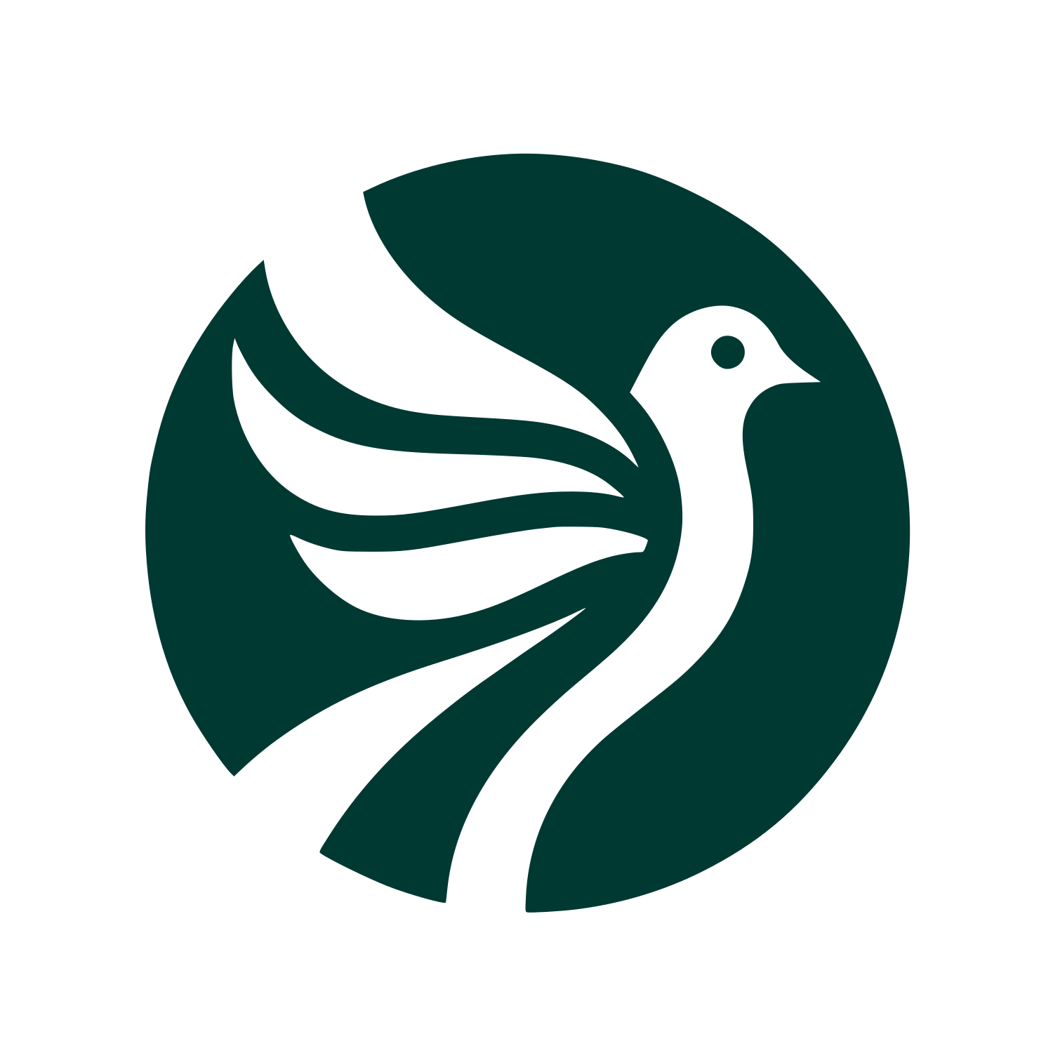 Bird Silhouette Logo #003932