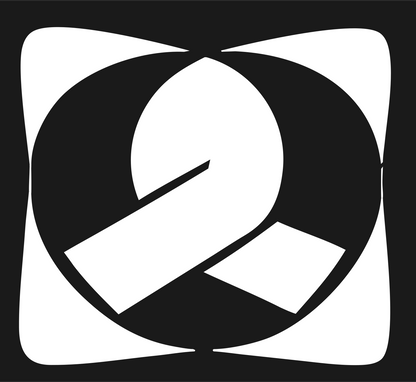 Negative Space Pretzel Knot Icon #1a1a1a/#ffffff