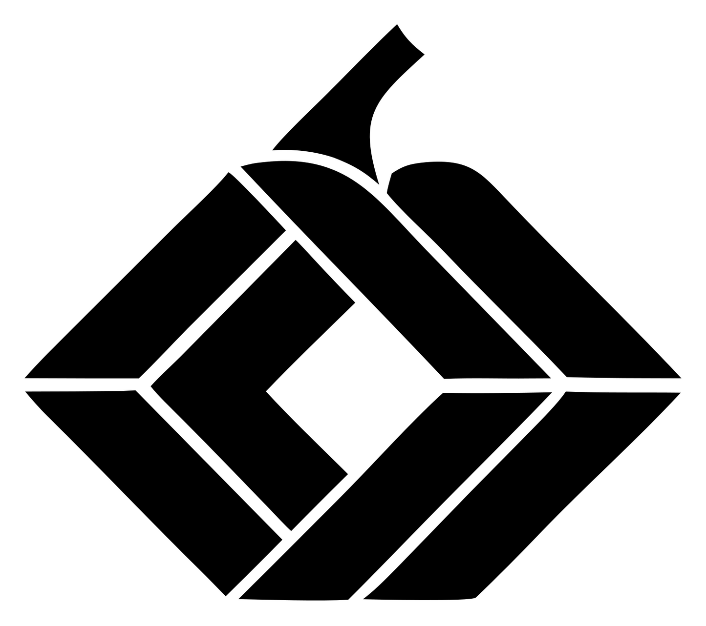 Angular Pumpkin Panel Logo #ffffff/#000000