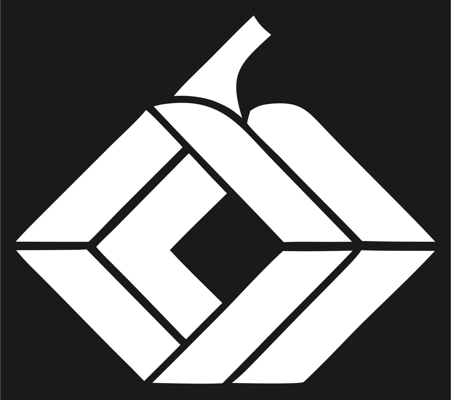 Angular Pumpkin Panel Logo #1a1a1a/#ffffff