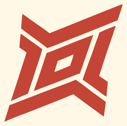 Bold Geometric Diamond Football Mark #fff8e7/#c44536