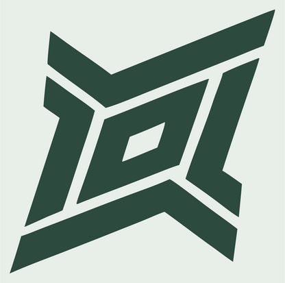Bold Geometric Diamond Football Mark #e8efe9/#2d4a3e