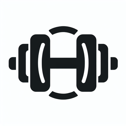 Fitness Dumbbell Logo
