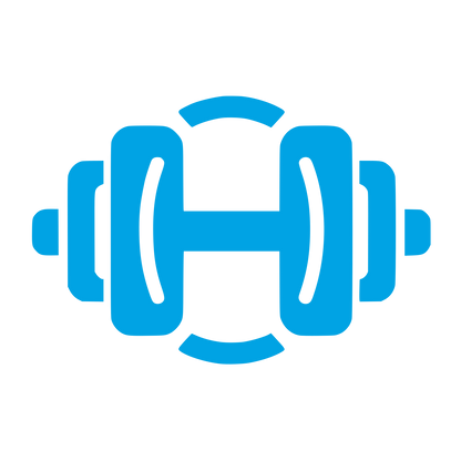 Fitness Dumbbell Logo #00a3e4