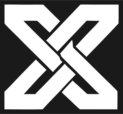 Bold X Cross Football Mark #1a1a1a/#ffffff