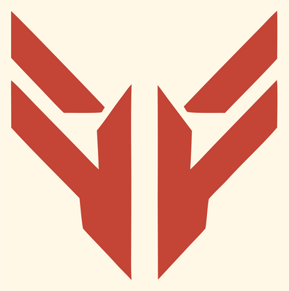 Bold Shield Wings Football Crest #fff8e7/#c44536