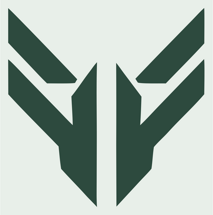 Bold Shield Wings Football Crest #e8efe9/#2d4a3e