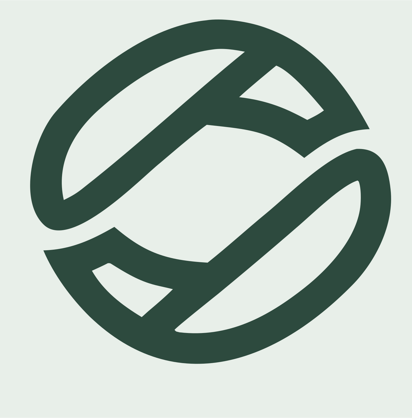 Monoline Football Circle Mark #e8efe9/#2d4a3e