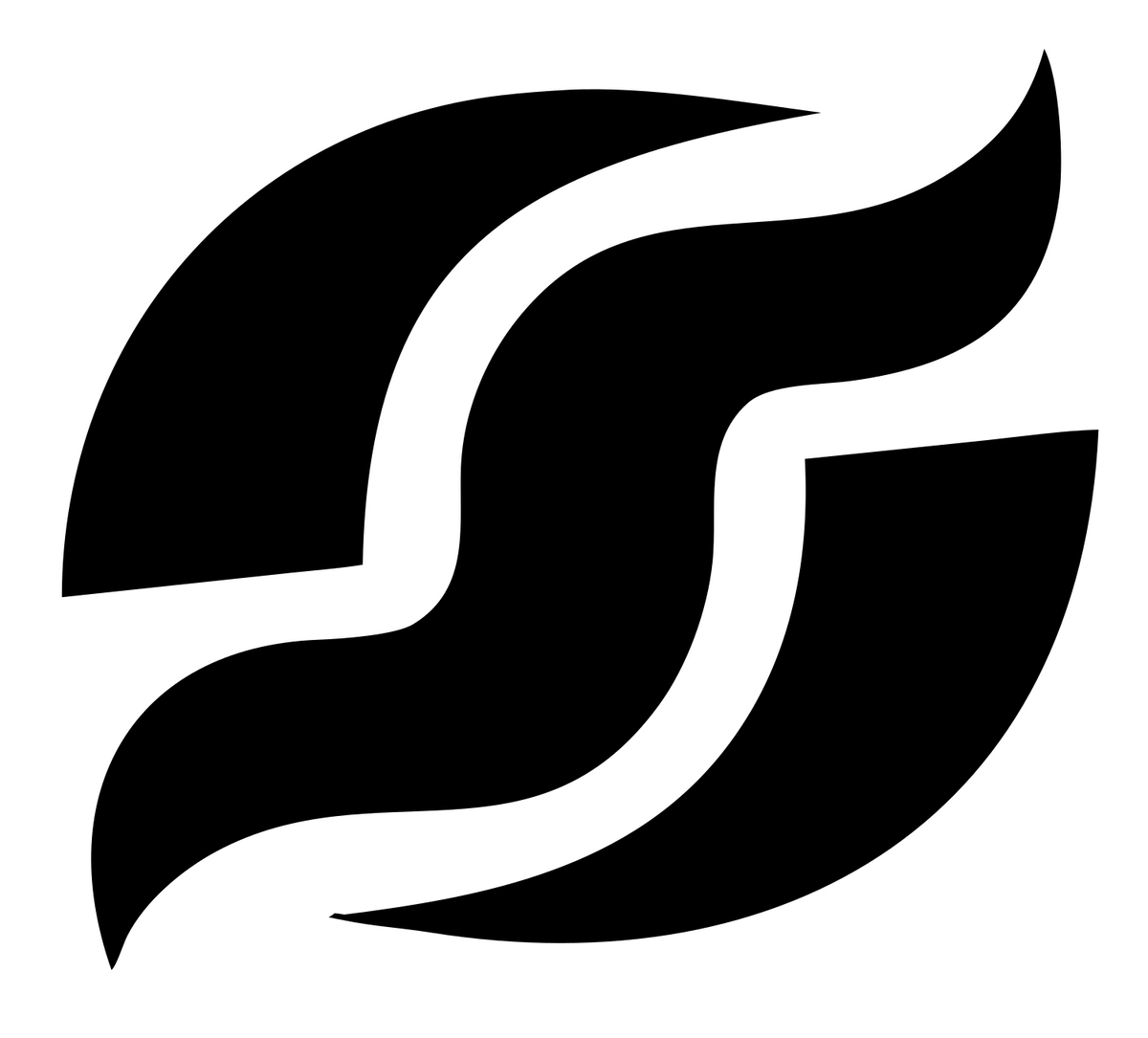 Monoline Wave Swoosh Football Mark #ffffff/#000000