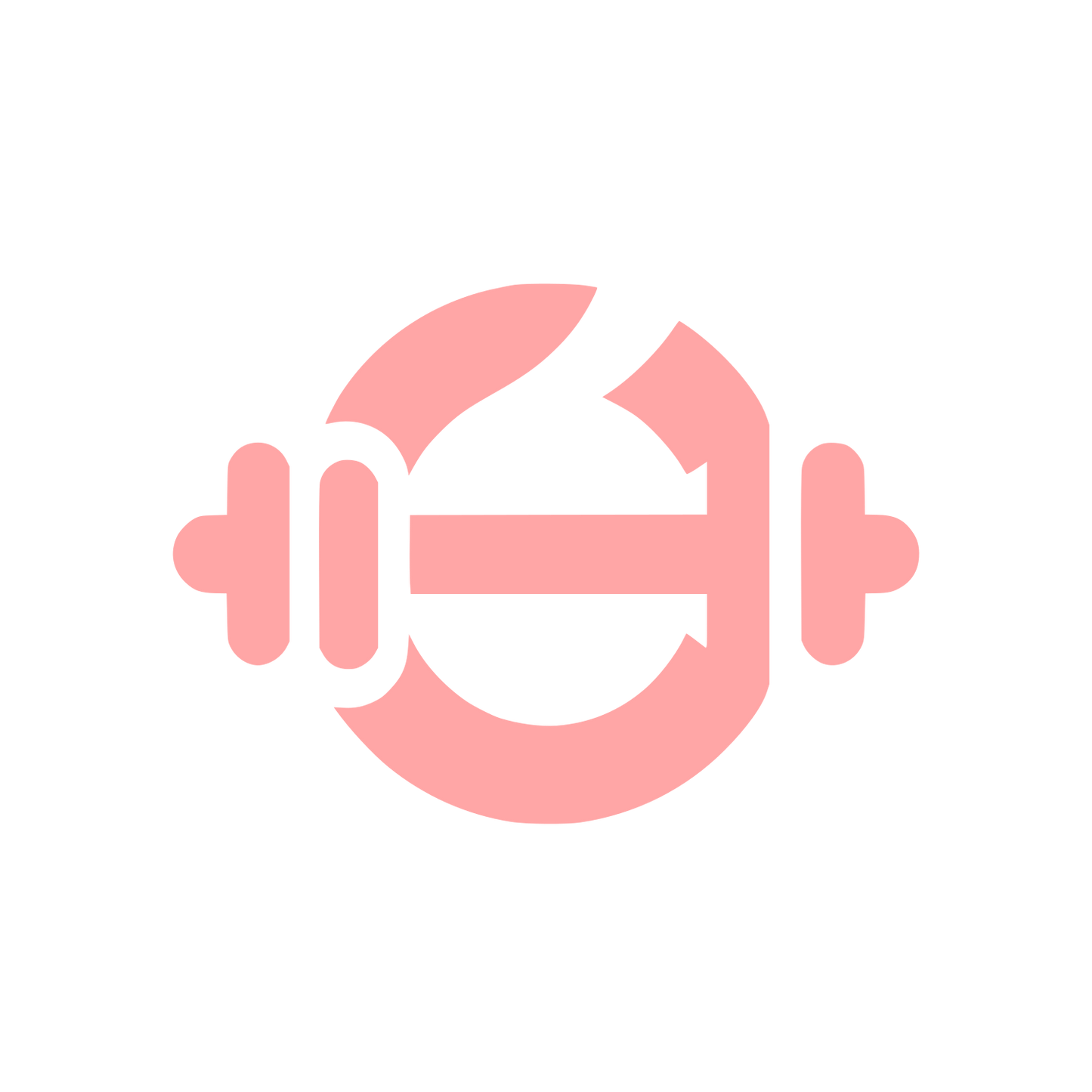 Fitness Brand Logo #ffa6a6