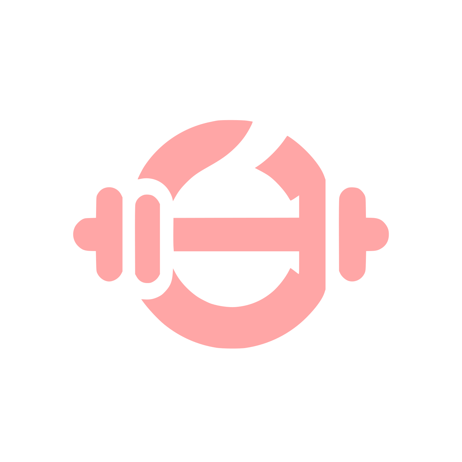 Fitness Brand Logo #ffa6a6