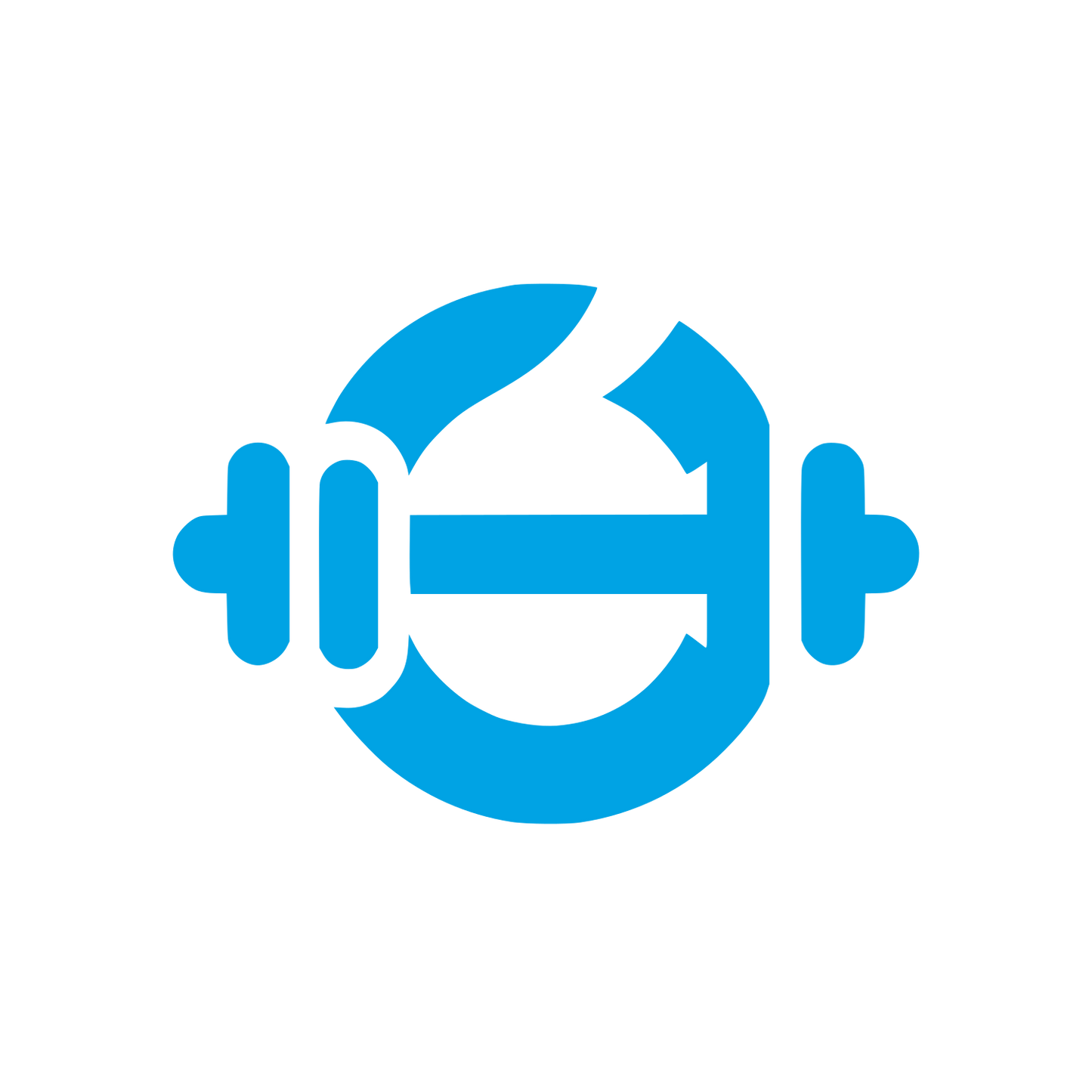 Fitness Brand Logo #00a3e4