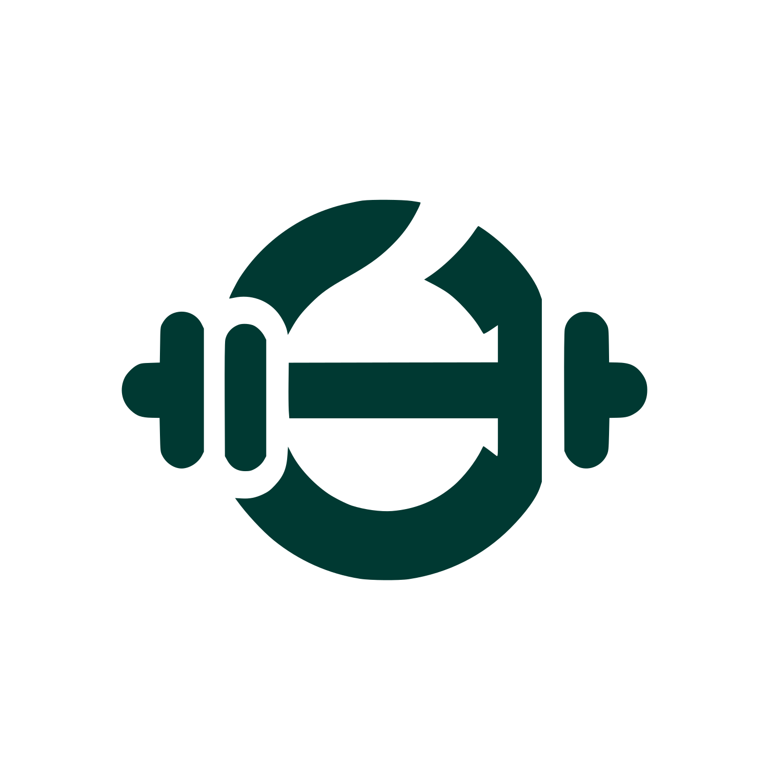 Fitness Brand Logo #003932