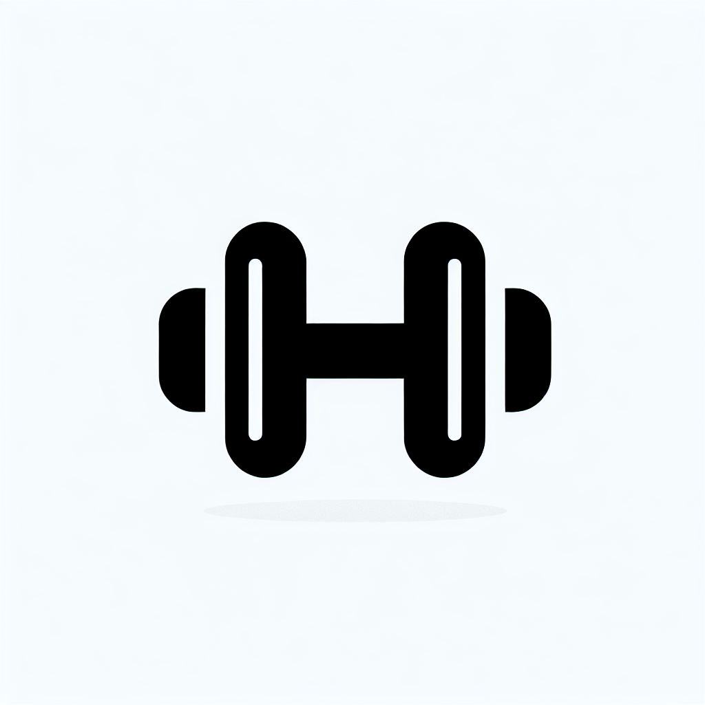 Dumbbell Shape Logo