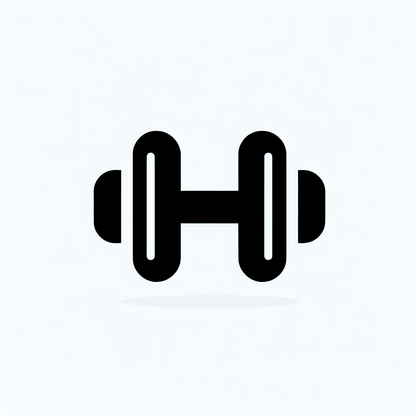 Dumbbell Shape Logo